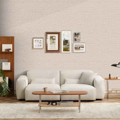 Beige Grasscloth Wallpaper Peel and Stick Contact Paper 15.75inchx118.11inch Self-Adhesive Removable Wallpaper Thicker Waterproof Fabric Textured Wall Paper for Bedroom Cabinets Covering