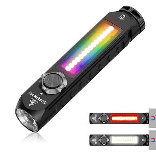 Sofirn IF24 Rechargeable Flashlights High Lumens, 2000LM Flashlights for Emergencies Home, LED Work Light, Multifunctional Powerful Pocket Flashlight, Magnetic Flashlight for EDC, Triple Light Sources