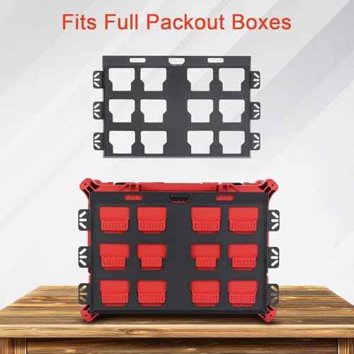Packout Quick Connect Compatible for milwaukee,Packout Plate Compatible for milwaukee,Two Black Full Plate