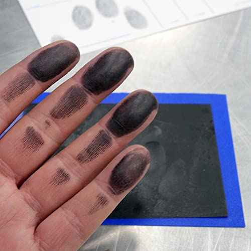 Crime Scene FD-258 Fingerprint Kit: Five Cards, Ink and Directions for use (Full)
