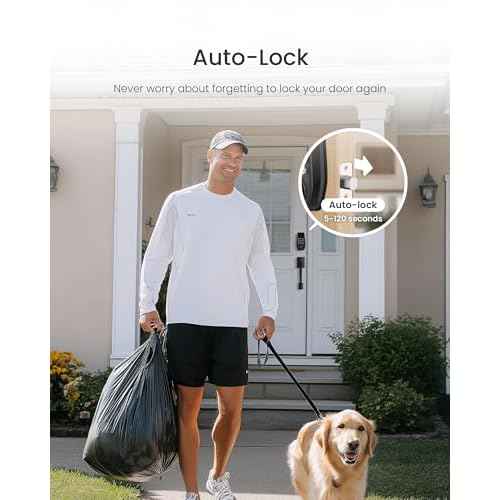 DESLOC C110 Keyless Entry Door Lock with Fingerprint - Smart Deadbolt Lock for Front Door with 2 Keys - Auto Lock - Easy Installation, 100 PIN Codes, IP54 Waterproof, BHMA Grade 3, Black