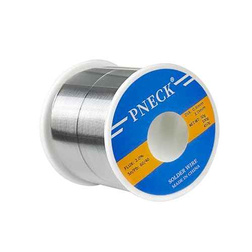 60/40 Tin Lead Rosin Core Solder Wire for Electrical Soldering, 0.04" 1 lb (1.0 mm 450 g)