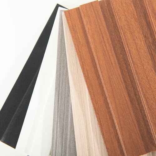 Art3d Slat Wall Panels, WPC Soundproof 3D Wall Paneling for Interior Wall Decor, TV Background, Samples 5-Pack 6 x 6 in.
