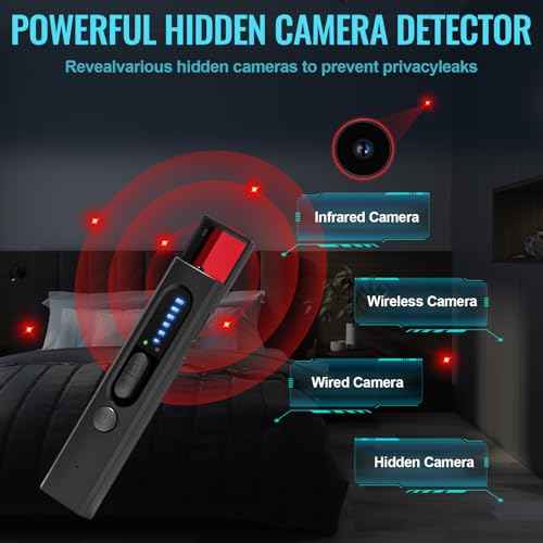 Hidden Camera Detectors, Anti-Spy Camera Finder Detector, Bug Detector, GPS Hidden Camera Detectors, Tracking Device Detectors, Camera Detector for Hotels, Home, Airbnb, Office (X13)