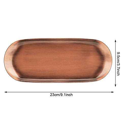 Candle Tool Tray, Aromatherapy Candle Tool Tray Organizer, Storage Trays Plates, Exquisite(Large Retro Copper Color)