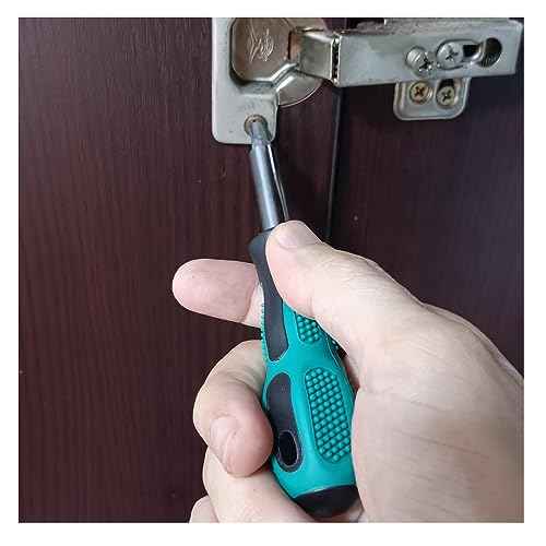 Bit Driver Handle,2 Pieces 1/4 inch Screwdriver Handle,6.35mm Mini Short Strong Magnetic Bit Holder Extension for Bits