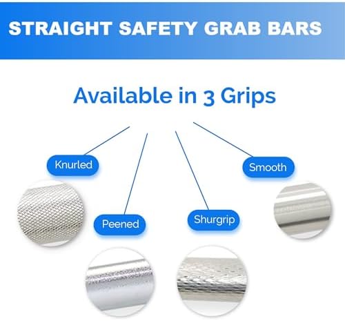 Grab Bar for Bathtub Shower - Stair Bed Toilet Bathroom / Stand Assist & Safety Handrail / 304 Stainless Steel / Smooth Grip / 24"