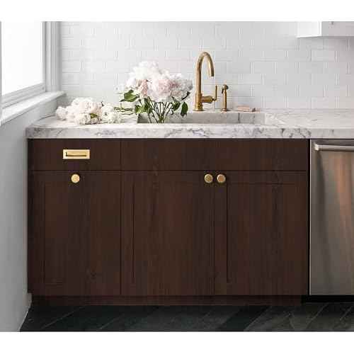 GloryTik 17.7"x118"Red Brown Wood Contact Paper Peel and Stick Wallpaper Faux Wood Grain Removable Self Adhesive Wood Look Wallpaper Contact Paper for Countertops Cabinets Furniture Room Wall Decor