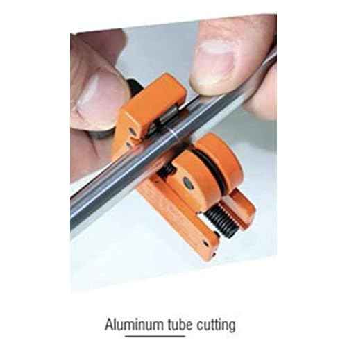 Edward Tools Harden Pro Mini Pipe Cutter 1/8¡± to 7/8¡± - Cuts Copper, Aluminum, Metal - Multi Use Tube Cutter, PVC Cutter - Cuts Arrows, Lines - Heavy Duty Steel Blade Pipe Cutter Wheel