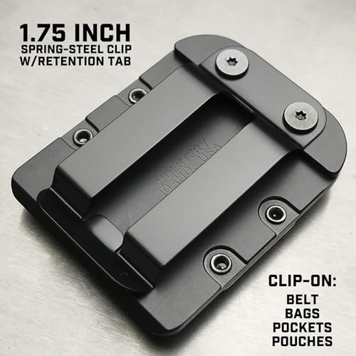 Holstery DriverMaster | Clip-On Tool Belt Drill Holder - Simple Hook Holster for Cordless Drill, Impact, Nailer, Tape Measure, or Any Tools with Hanger Clips