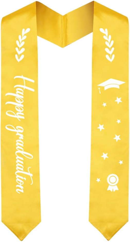 Graduation Stole Graduation Sash Unisex Adults Class of 70'' Stoles for Academic and Choral Ceremony