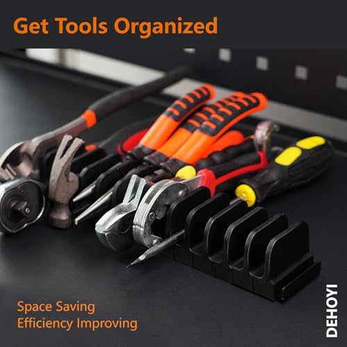 24 pcs Magnetic Plier Organizer Set for Toolbox & drawer Storage|Modular Plier holders for Mechanics, Technicians, Space-Saving & Quick-Access,Gift for father and boyfriend(Black)