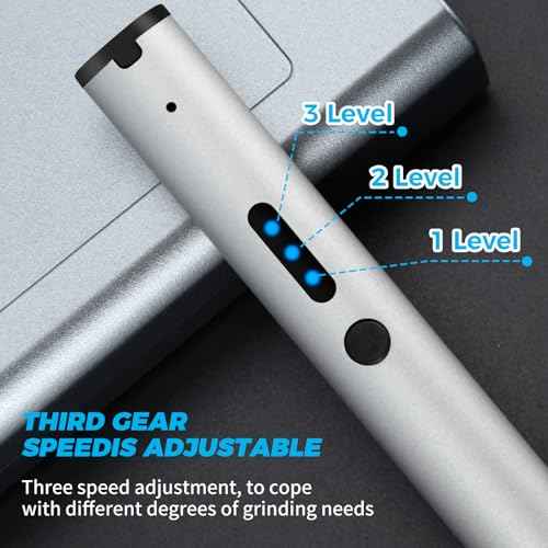 3-Speed Cordless Mini Drill Pen With 30 Small Bits,Rechargeable Electric Hand Drill Pin Vise,Resin Drill Set For Jewelry Making,Resin,Plastic,Wood,Keychains DIY