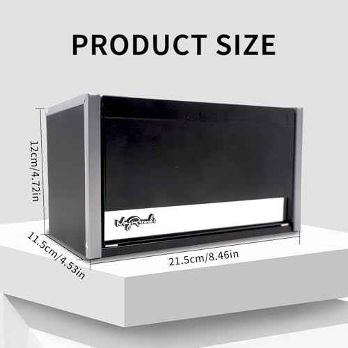 Black Mini Metal Tool Box with 3 Drawers and Top Storage, Portable Tools Storage and Organizers, Home DIY (black, 3 drawer)