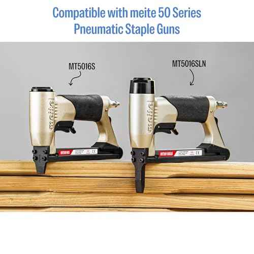 meite 20 Gauge 304 Stainless Steel Upholstery Staples, 1/2-Inch Crown with 1/2-Inch Leg Length, Heavy Duty Staples for Construction, Furniture, Crafts & DIY Projects (1 Box)