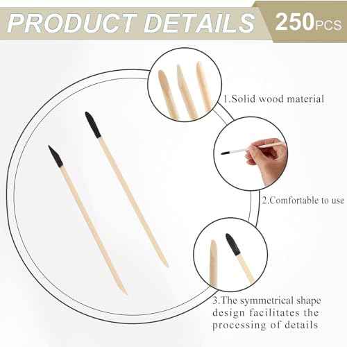 50 Pack Sanding Sticks, Matchsticks Sanding Sticks for Plastic Models, Fine Detailing Sanding Tools for Tight Spaces Wood, 280 Grit, 5.4 x 0.2 Inch