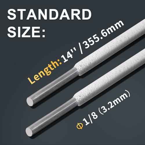 E4043 Aluminum Welding Rods 1 lb - 1/8" x 14" - AWS A5.3 Class E4043 - for Aluminum Alloy Repair, Welding, Brazing