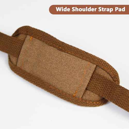 Men's Woodworking Apron with 9 Tool Pockets, Durable Heavy Duty Canvas Work Apron with Adjustable Straps