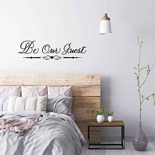 Be Our Guest Decal for Wall Door Living Room Guest Room Decor Vinyl Decal