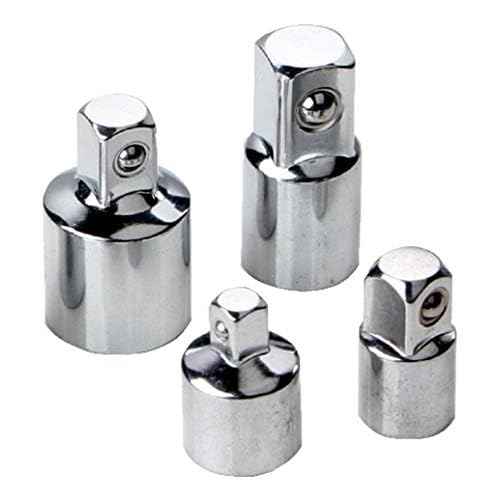 4 Pcs Square Ratchet Socket Adapter Reducer Converter Sets Kit, 1/4 Inch, 3/8 Inch, 1/2 Inch Driver Conversions in Auto and Construction Work