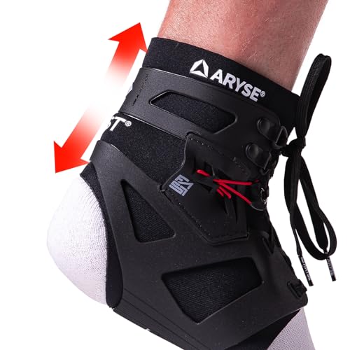 IFAST - Ankle Stabilizer Brace - Superior Ankle Support for Men and Women. Basketball, Baseball, Running, Football, Volleyball & More - (Small, Black, Single)
