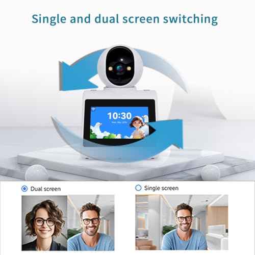 Two Way Video Camera,Indoor Home Security Cameras Baby Monitor Pet Dog Camera with Phone App,Motion for Elderly/Nanny/Pet/Dog/Baby,Audio Calling Device Pan Til,Motion Detection
