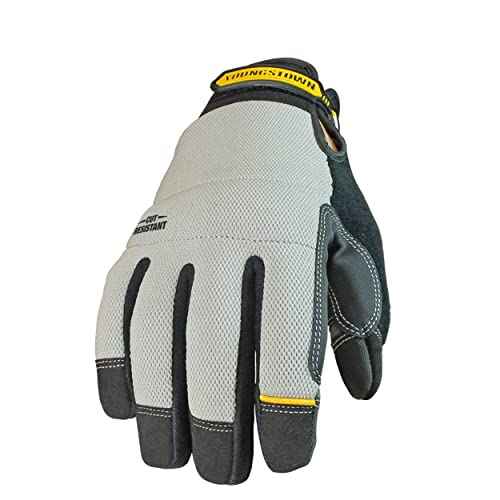 Youngstown Glove Cut Resistant General Utility Synthetic Work Gloves For Men - Kevlar Lined - Gray, X-Large