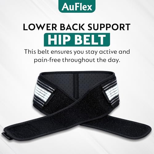 Sciatica Belt for Women & Men – Adjustable Neoprene SI Joint Support Belt – Lower Back & Pelvic Stabilizer – Lightweight & Breathable – Fits Hip Sizes 44-55 Inches
