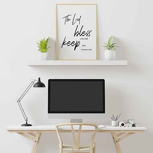 12 Pieces Bible Verse Wall Stickers, Inspirational Quote Wall Decals, Religious Motivational Wall Stickers, Peel and Stick, Scripture Wall Decal for Living Room Bedroom Bathroom Office