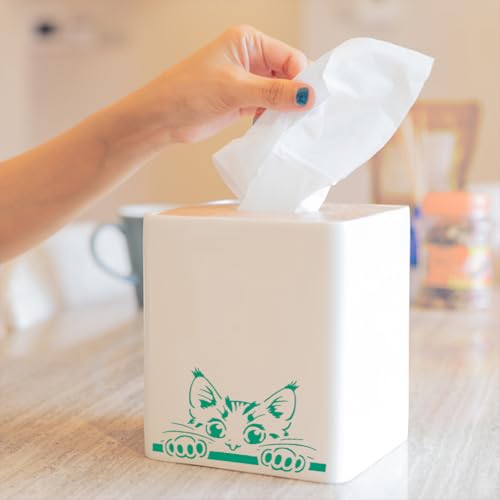 FINGERINSPIRE Peeping Cat Painting Stencil 11.8x11.8 inch Cat Border Template Hollowed Cute Cats Stencil Large Cat Paw Prints Template Cat Footprint Stencil Animal Theme Template for DIY Crafts