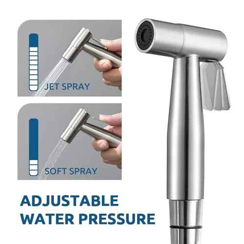 Hot and Cold Handheld Bidet Sprayer for Toilet, Warm Water Bidet with Adjustable Pressure, Hand Held Attachment for Warm Water, Ideal for Feminine Hygiene, Elderly Care, Pet, Cloth, Diaper