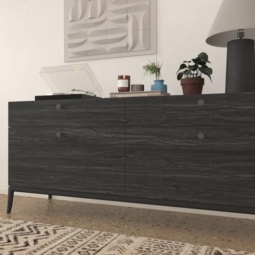 VaryPaper 15.7''x78.7'' Dark Grey Brown Wood Grain Contact Paper Peel and Stick Wood Wallpaper for Bedroom Removable Waterproof Self Adhesive Wood Vinyl Wrap for Cabinets Countertops Desk Furniture