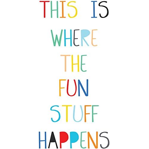 WallPops DWPQ2703 Fun Stuff Wall Quote, Multicolor