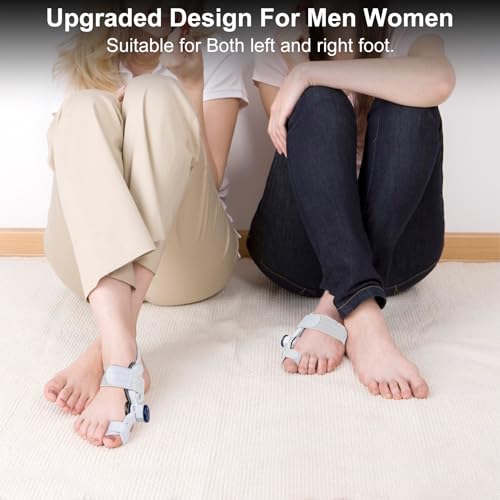 Adjustable Bunion Corrector for Women Big Toe Bunion Corrector for Men Adjustable Fit for All Foot Sizes (White)