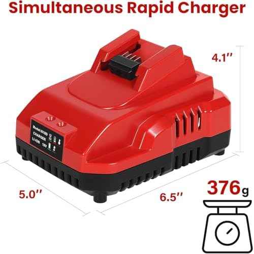 Rapid Battery Charger Station for Milwaukee M18 Charger Compatible with Milwaukee 18V Lithium Battery