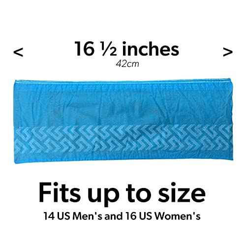 100 Pack Extra Large Blue Shoe Covers Disposable. Non Slip Indoor Reusable Boot Covers. Foot Booties Disposable with Non Skid Treads