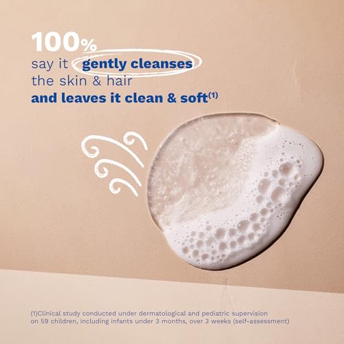 Mustela Baby Gentle Cleansing Gel - Baby Hair & Body Wash - with Natural Avocado fortified with Vitamin B5 - Biodegradable Formula & Tear-Free – 25.35 fl. oz.