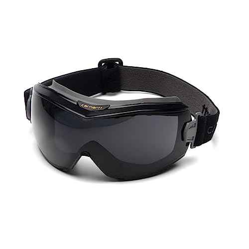 Carhartt Gear CHG12KIT Goggle Kit - Clear Lens with Gray Replacement - One Size Fits All - Black