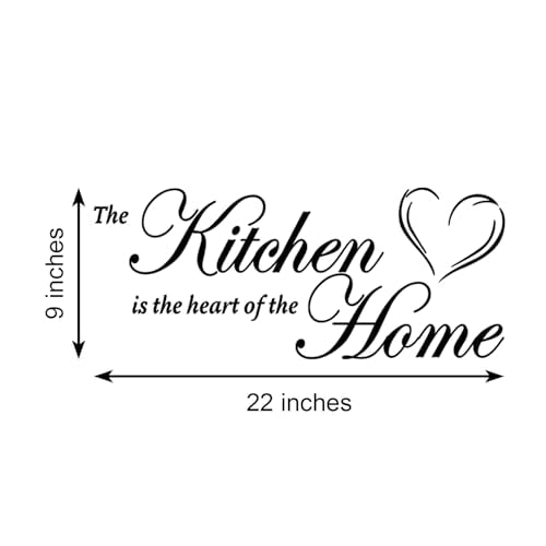The Kitchen is The Heart of The Home Vinyl Wall Decal Art Letters Kitchen Decals Home Decor