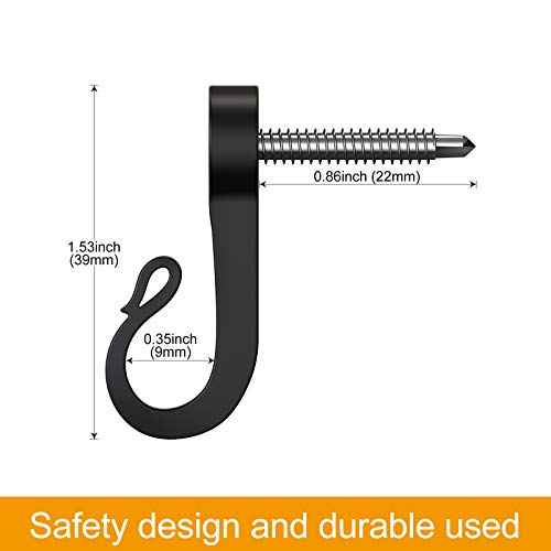 28-Pack Q-Hanger Hook for Indoor and Outdoor Christmas Lights, Garage, New Year Party - Home String Light Hangers With Screw