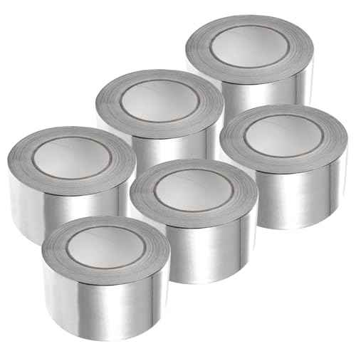 Saffire Heavy Duty HVAC Professional Aluminum Foil Tape 3-inch x 150 feet - Hot and Cold Air Ducts, Insulation and More (6 Pack)