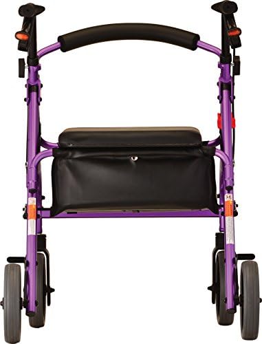 NOVA Medical Products Zoom Rollator Walker, Purple, 20 Inch