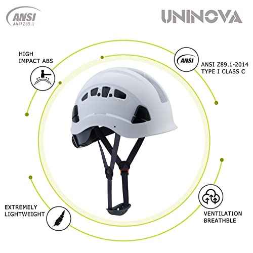 Hard Hats for Construction UNINOVA OSHA Safety Helmet 6 pt. Adjustable Suspension Cascos De Construccion