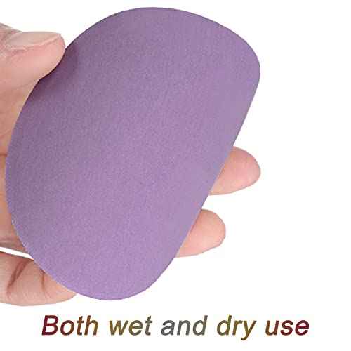 uxcell 30Pcs 3-Inch Purple Sanding Discs 3000 Grits Hook and Loop Professional Aluminum Oxide Sand Paper Wet Dry Polish for Wood Metal Paint Finishing