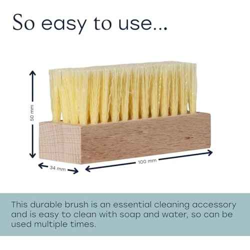 Fabricoat Soft Bristle Brush ? Cleaning Brush ? Hand Brush ? Deep Cleans and Easily Lifts Dirt from Fabric and Upholstery