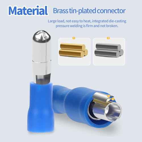 TYJ Bullet Wire connectors Kit with Crimp/Stripping/Cutting Multifunction Wire Crimping Tool 22-10 AWG Male and Female Electrical Wiring Crimp Terminal Connectors Kit