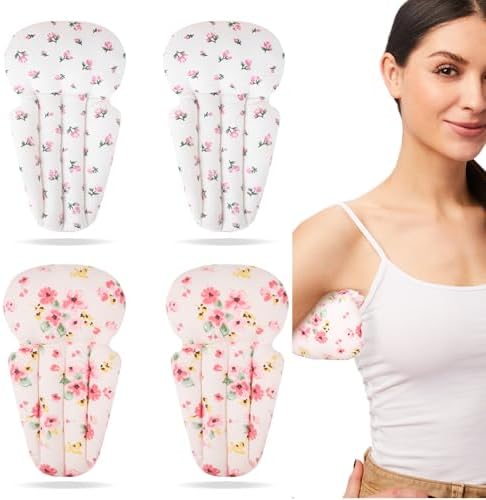 Lymphedema Axilla Pillow Armpit Pain Relief Mastectomy Recovery Supplies, 4PCS Cotton Lumpectomy Mastectomy Pillows Post OP Multicolor Breast Surgery Pillow (Pink Flower)
