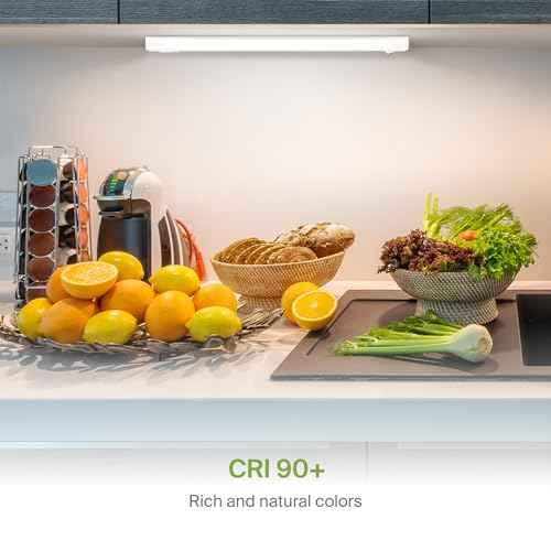ASD 18 Inch LED Under Cabinet Lighting Hardwired, On/Off & Color Temp Switch, 10W 807LM, 5CCT 2700K-5000K CRI90+, Dimmable Under Counter Lights for Kitchen, Under Cabinet Lights, 2 Pack, UL