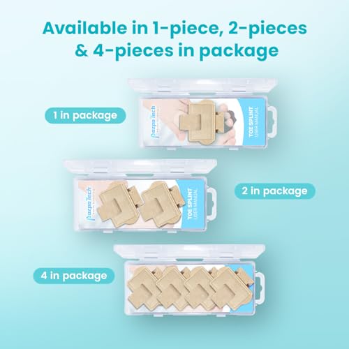 Hammer Toe Straightener Corrector Wrap for Women & Men, Hammer Toe Splint Support - 4 in package