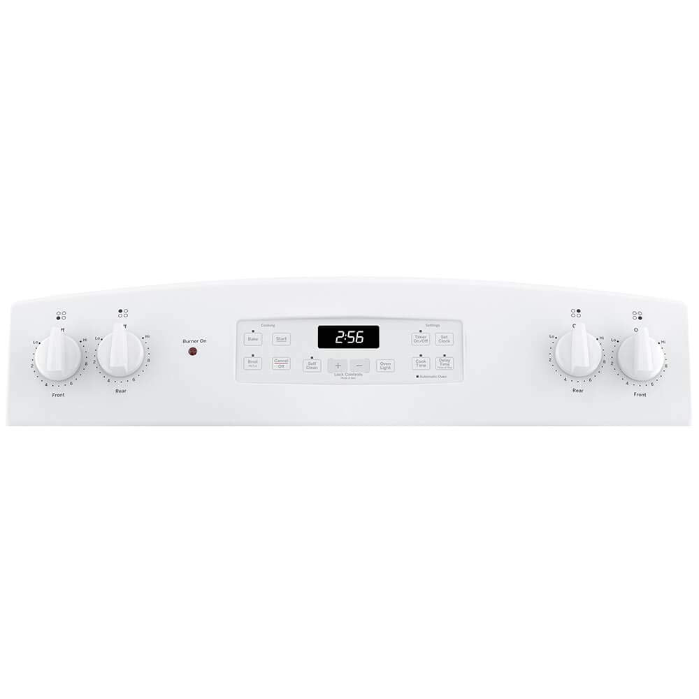 GE 30 in. 4 Burner Element Free-Standing Electric Range in White